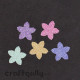 Glittery Flowers on Vinyl Sticker