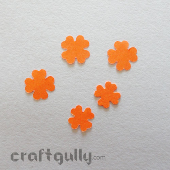 Paper Craft - Hydra Flowers in Neon Orange (3 sizes)