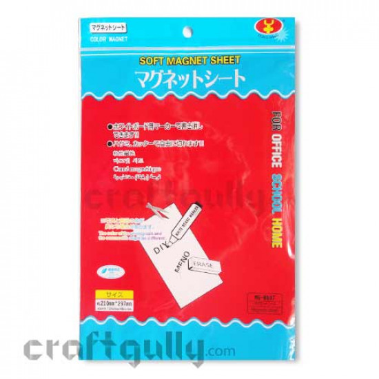 Magnetic Sheet A4 - Soft - Red