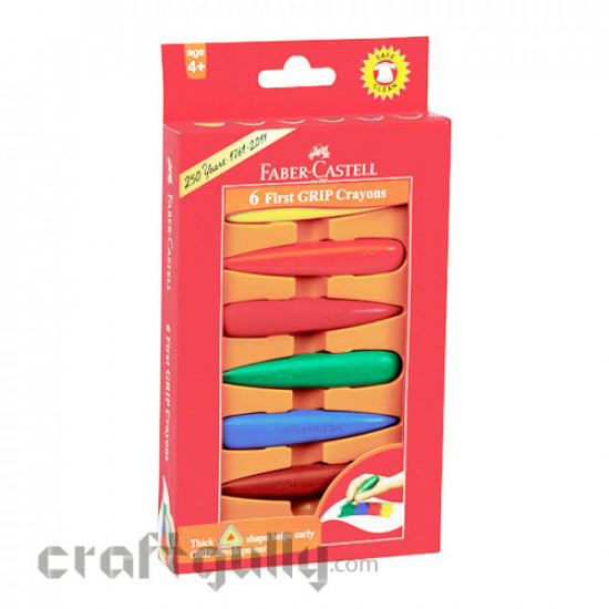 Faber-Castell First Grip Crayons (Pack of 6)