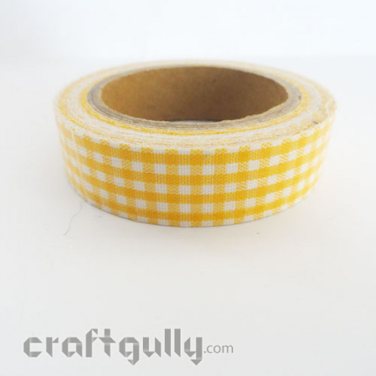 Fabric Tape #6 (Yellow Checks)