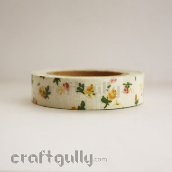 Fabric Tape #9 (Cream & Yellow)