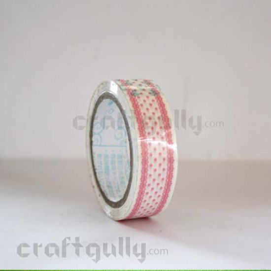 Design Tape #4 (White & Pink)