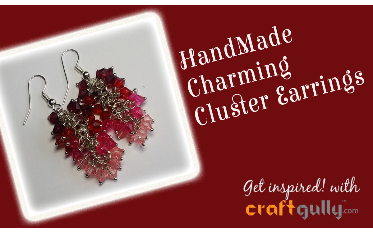 Handmade Charming Cluster Earrings