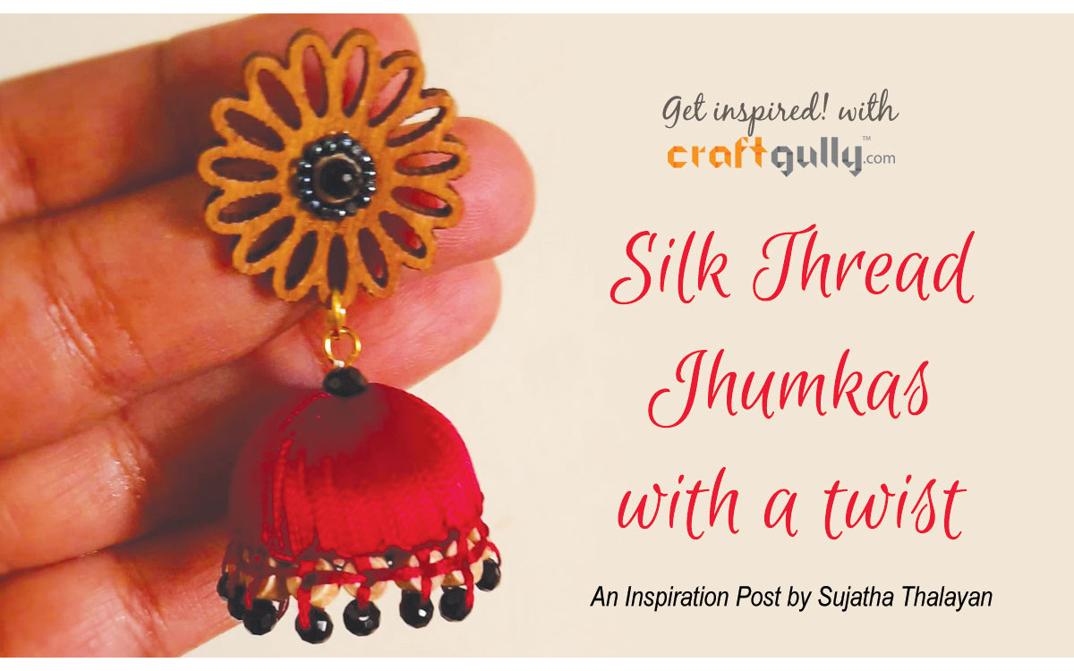 Silk Thread Jhumkas With A Twist