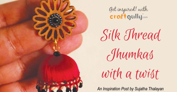 Silk thread sale jhumka making