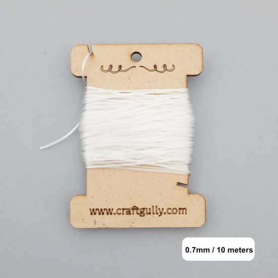 Elastic Wire 0.7mm - Transparent - 10m