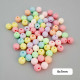 Acrylic Beads 8mm Round - Assorted - 20gms / 70 Beads