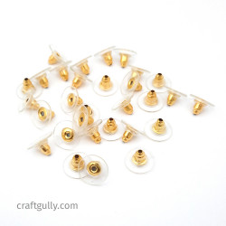 Jual 100 Piece Clear Clutch Earring Safety Backs For Fish Hook