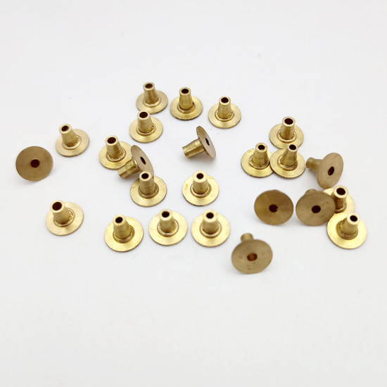 Earring Backs 8mm - Brass - Pack of 24