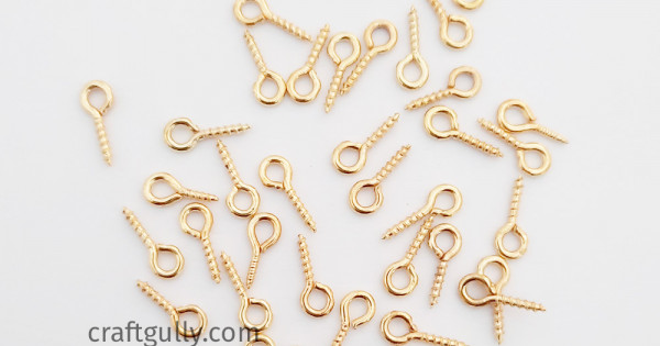 Buy 9mm Screw Eye Pins In Silver Finish Online. COD. Low Prices. Free  Shipping. Premium Quality.