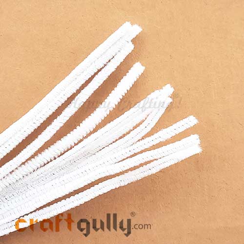Buy White Pipe Cleaners Or Chenille Sticks Online. COD. Low Prices