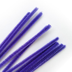 Dark Blue Chenille Pipe Cleaners, 6mm x 12 inch, 25 Pack