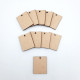 Earring Base MDF - 25mm Rectangle - Pack of 10