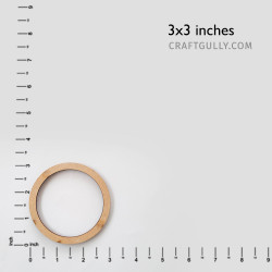 Wooden Rings for Crafts, Macrame, Crochet, Jewelry Making, Natural Unfinished 3 inch Wood Rings (75mm, 30 Pack)