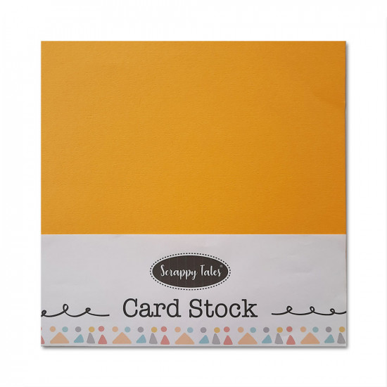 12x12 Smooth Moonrise Yellow Cardstock Paper, 25 Sheets, Card Stock