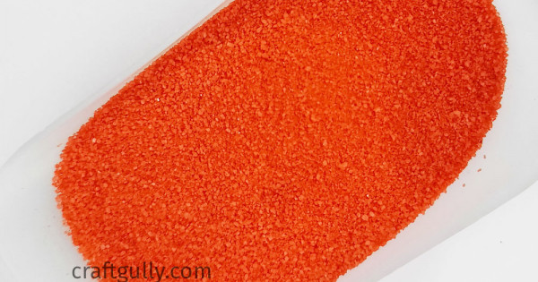 Fluorescent Neon Orange Glitter 