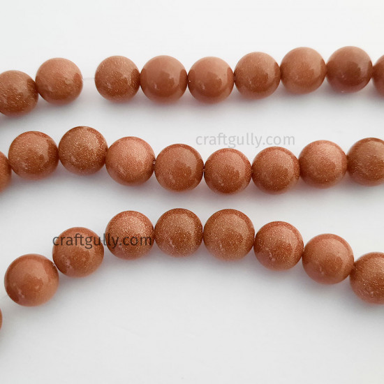 Sunstone Beads 10mm - Round - 20 Beads