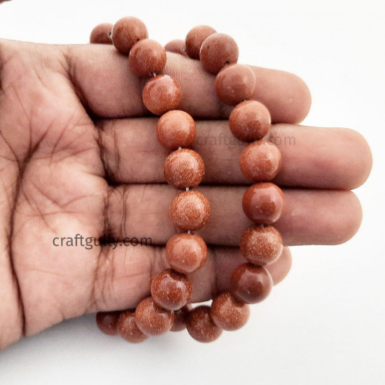 Sunstone Beads 10mm - Round - 20 Beads