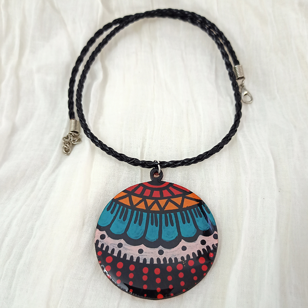 Hand painted store pendant necklace