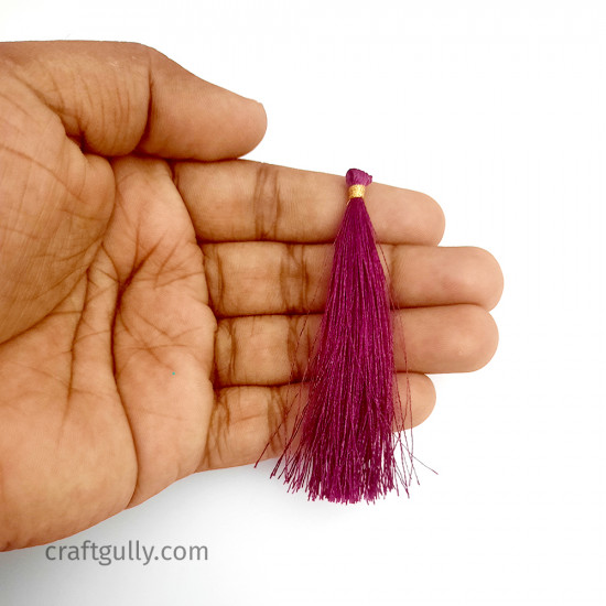 Tassels #11 - 75mm Burgundy - 12 Tassels