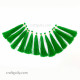 Tassels #12 - 75mm Bottle Green - 12 Tassels