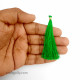 Tassels #12 - 75mm Bottle Green - 12 Tassels