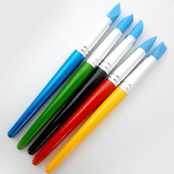 4 Pieces Silicone Paint Brush Set Color Shapers Silicone Brushes for Resin  Paint