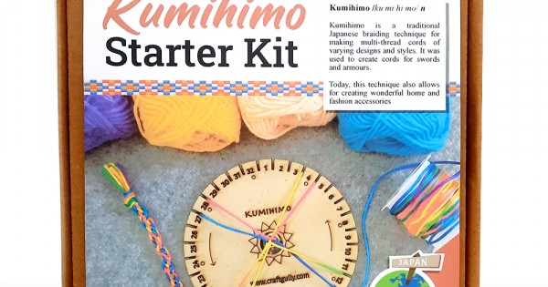 Kumihimo Starter Braiding Kit Everything Needed for Your 1st Creation 