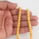 Mottled Glass Beads 6mm - Yellow - 1 String
