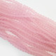 Glass Beads 8mm Round - Matte Trans. Baby Pink - 1 String / 100 Beads