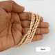 Glass Beads 4mm Pearl Finish - Light Golden - 1 String / 200 Beads