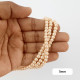 Glass Beads 5mm Pearl Finish - Light Golden - 1 String / 180 Beads