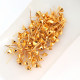 Earring Studs 6mm - Cup - Golden Finish - 50 Pairs