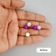 Acrylic Beads 8mm Round - Purple Assorted - 20gms / 70 Beads