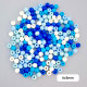 Acrylic Beads 6mm Round - Blue Assorted - 20gms / 185 Beads