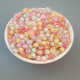 Acrylic Beads 8mm Round - Bead In Bead Assorted - 74 Beads
