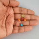 Acrylic Beads 7mm Alphabet Disc - Assorted - 140 Beads