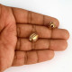 Acrylic Beads 14mm Oval Design #22 - Antique Gold - 30 Beads