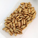 Acrylic Beads 11mm Pipe Design #24 - Antique Gold - 130 Beads