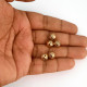 Acrylic Beads 8mm Round Design #25 - Antique Gold - 66 Beads