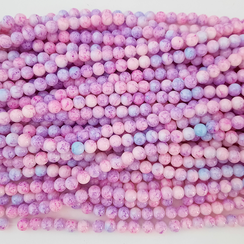 Pink and Blue Chenille outlets Beaded Bracelet