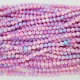 Mottled Glass Beads 8mm - Light Pink & Blue - 1 String / 100 Beads