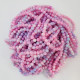 Mottled Glass Beads 8mm - Light Pink & Blue - 1 String / 100 Beads