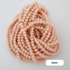 Glass Beads 6mm Rondelle Faceted - Light Peach - 1 String / 80 Beads