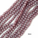 Glass Beads 6mm Rondelle Faceted - Light Plum - 1 String / 80 Beads