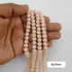 Glass Beads 8mm Rondelle Faceted - Light Peach - 1 String / 65 Beads