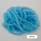 Glass Beads 8mm Rondelle Faceted - Light Blue - 1 String / 65 Beads