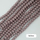 Glass Beads 8mm Rondelle Faceted - Light Plum - 1 String / 65 Beads