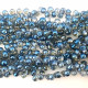 Glass Beads 10mm Drop Faceted With Top Drill - Dark Blue Lustre - 1 String / 45 Beads